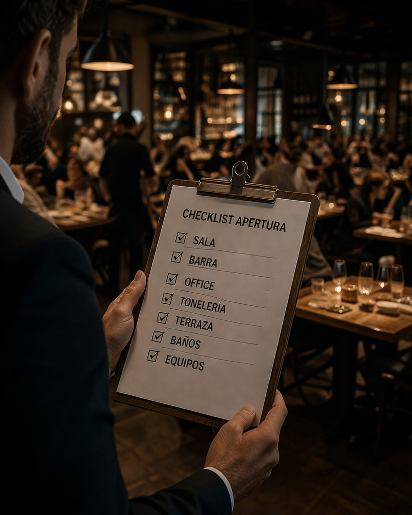 Checklist de apertura en restaurante imagen